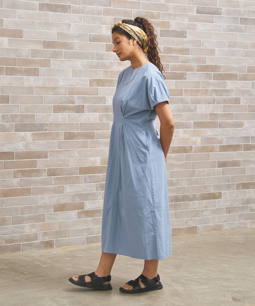 J.PRESS YORK STREET 【WOMEN】リネンライクイージーフィット ワンピース 