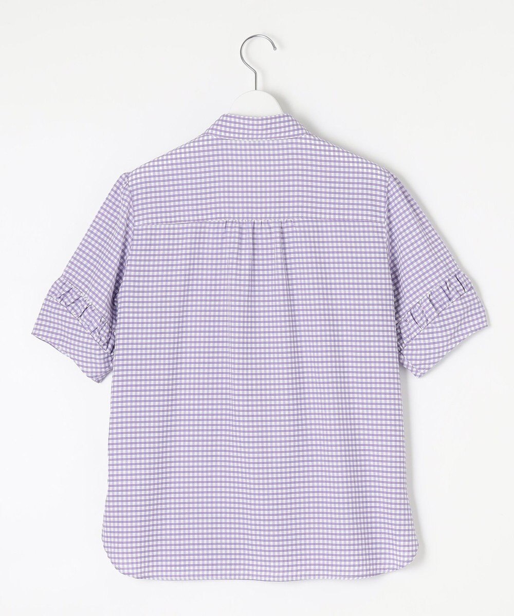 J.PRESS LADIES 【洗える】アセVisギンガム シャツ ブラウス 