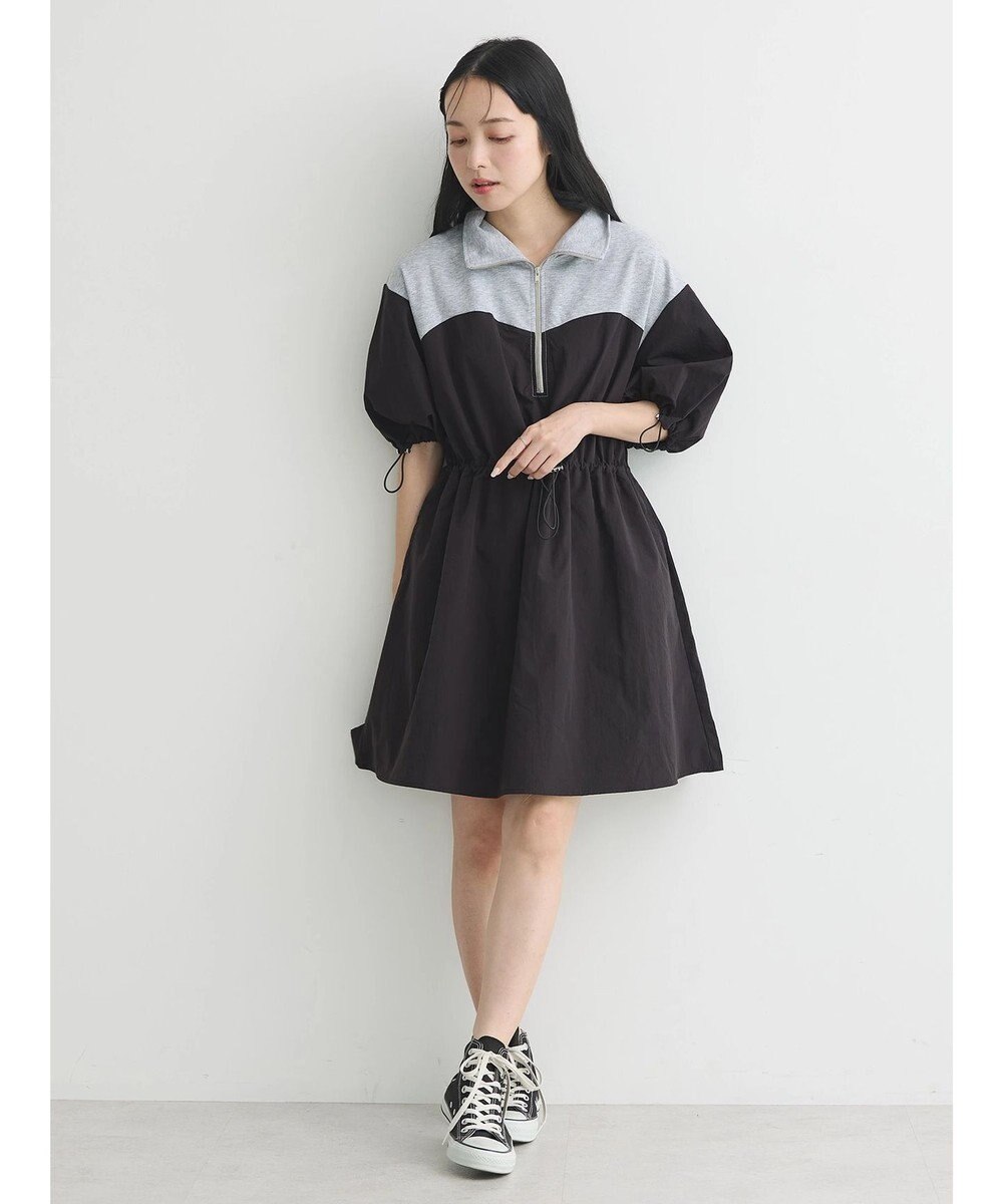 earth music&ecology ハーフＺＩＰミニワンピース 