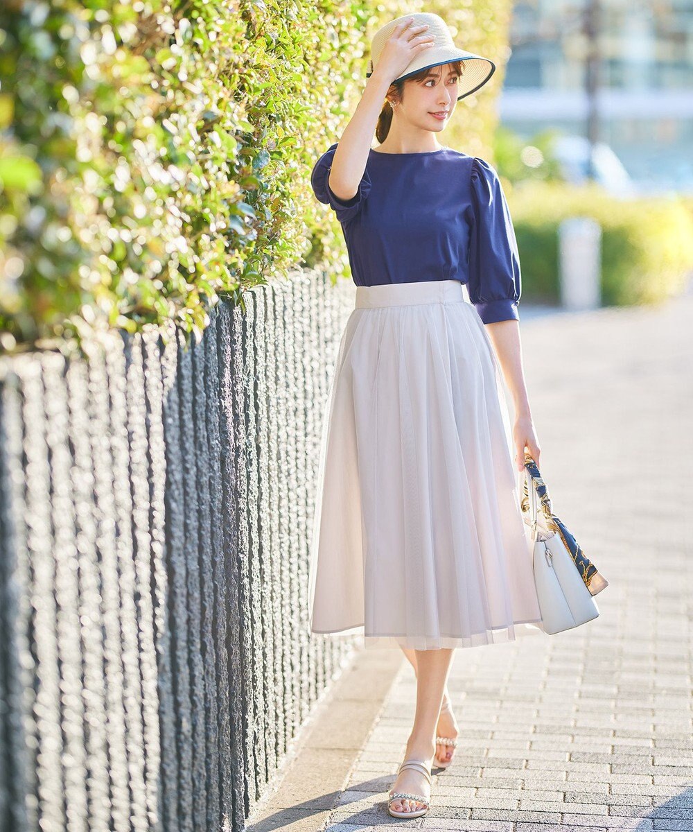 ANY SIS 【接触冷感】美人 ボリュームスリーブ カットソー 