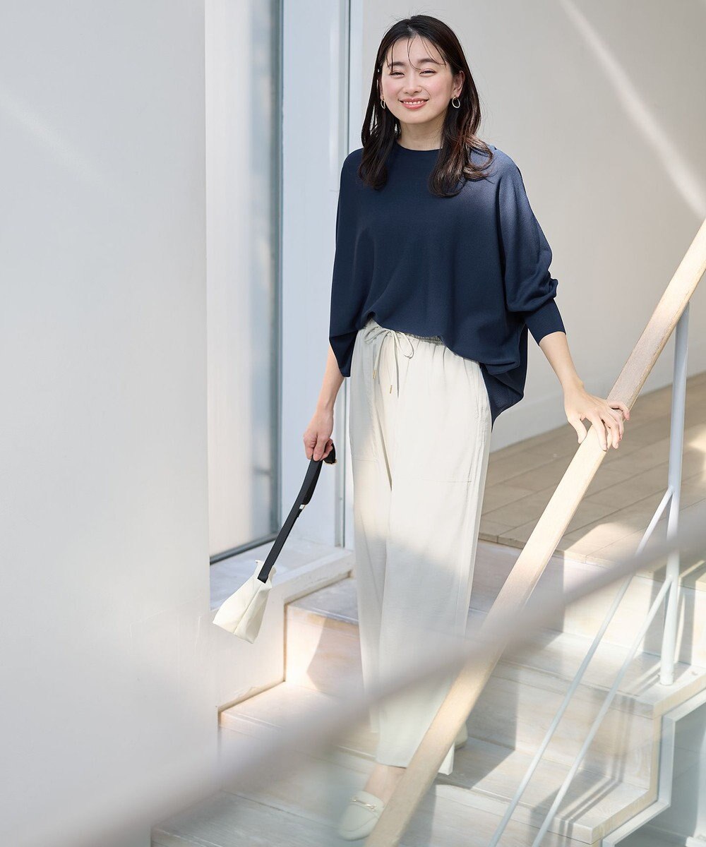 ANY 【新色追加/洗濯機可/ウエストゴム/接触冷感/UVケア/6色展開】清涼リラックスパンツ 