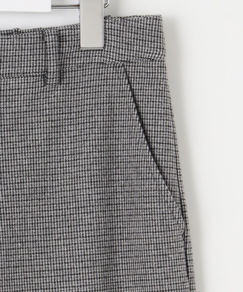 J.PRESS LADIES 【洗える】チェルビック チェック セミワイド パンツ 