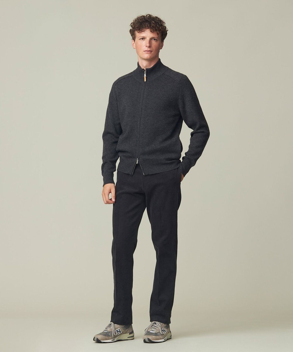 J.PRESS MEN カシミア フルジップ カーディガン 