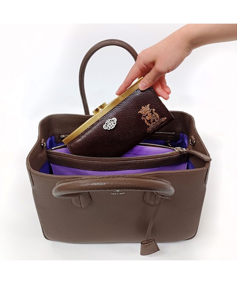 A.D.M.J. 【A4収納可】牛革 トートバッグ 32cm※SILVER金具 
