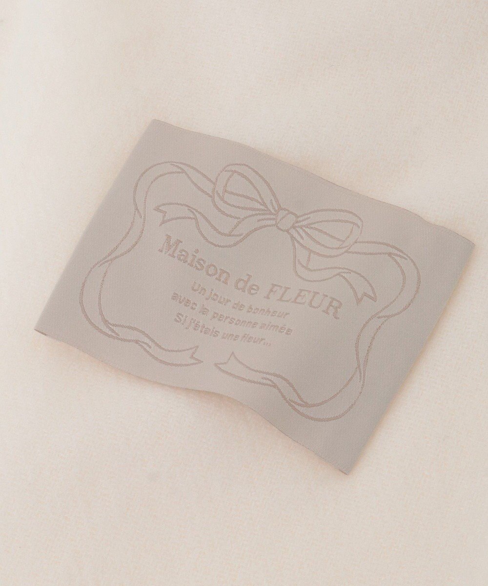Maison de FLEUR リボン付きストール 