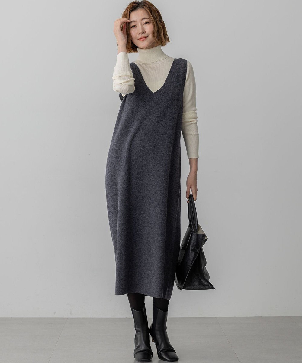 23区 S 【滝沢眞規子さん着用/WEB限定カラーあり】ウーステッドウール リブタートル ニット 