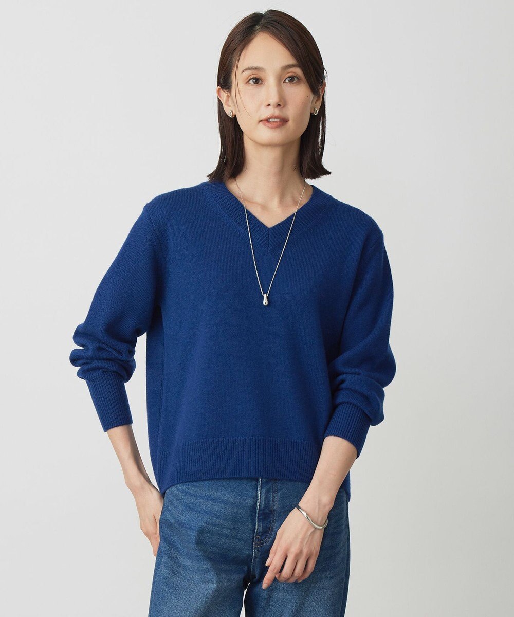 J.PRESS LADIES CASHBIT NEO Vネック ニット 