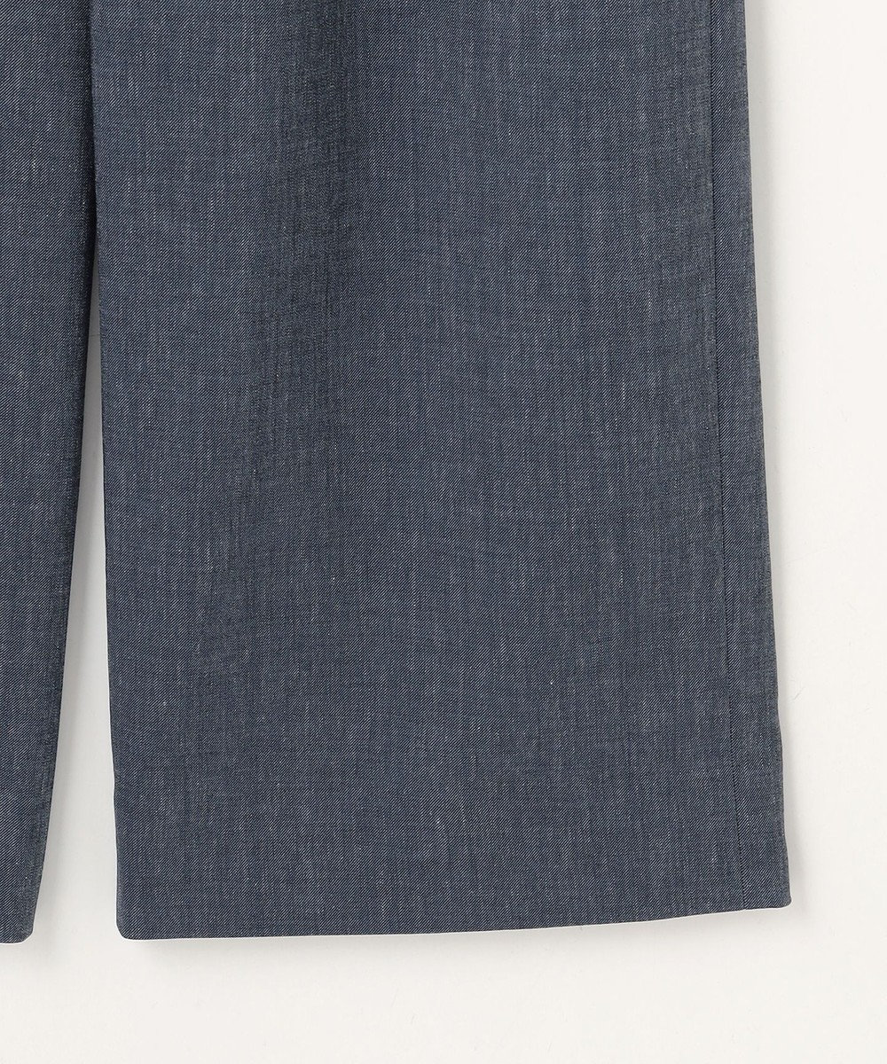 自由区 L 【セットアップ対応】ソフトリネンダンガリーワイド パンツ 