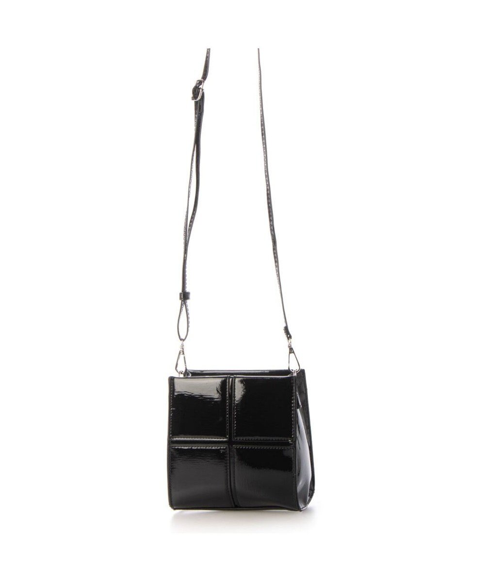 UNBILLION カシュカシュ cachecache / エナメル調ボックスパネルミニショルダー 