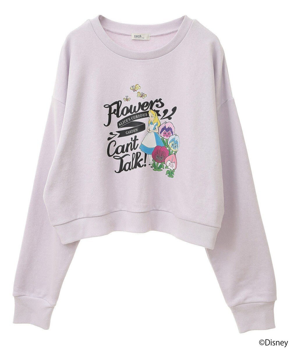 earth music&ecology ふしぎの国のアリス／ショート丈スウェット 