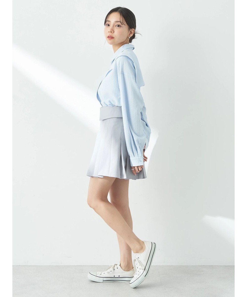 earth music&ecology ダブルカラーシャツ 