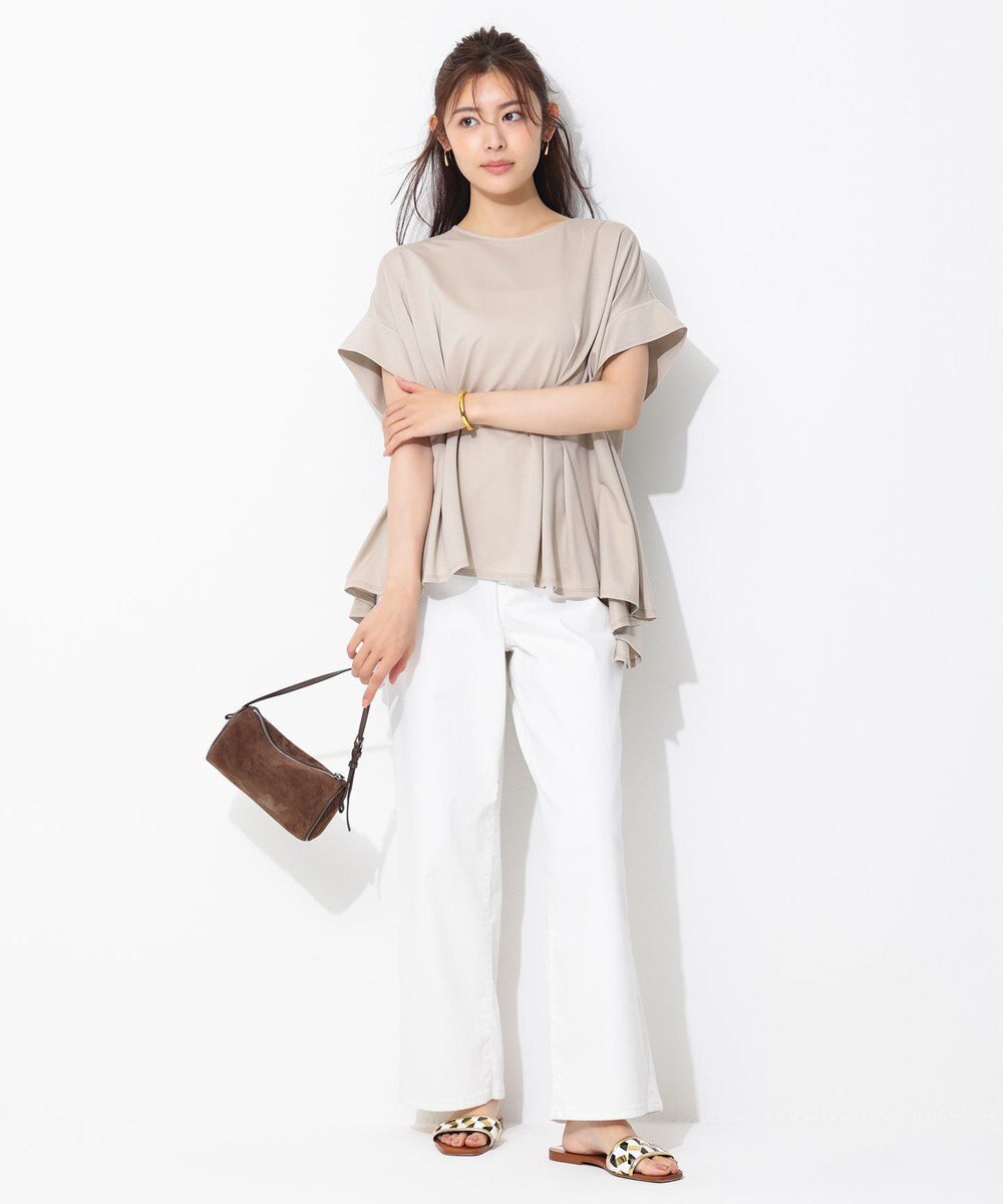 UNFILO L 【UNFILO DENIM/新色追加】撥水ストレッチ ルーズワイドデニム 