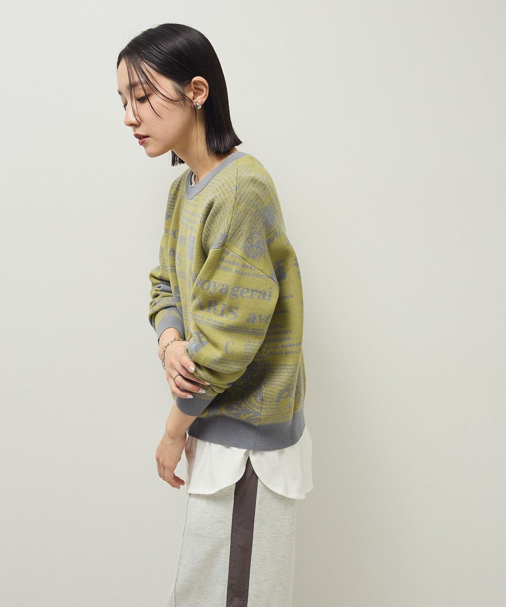 Green Parks ・ｆｕｒｒｙ　ｒａｔｅ　ジャカードニットプルオーバ 