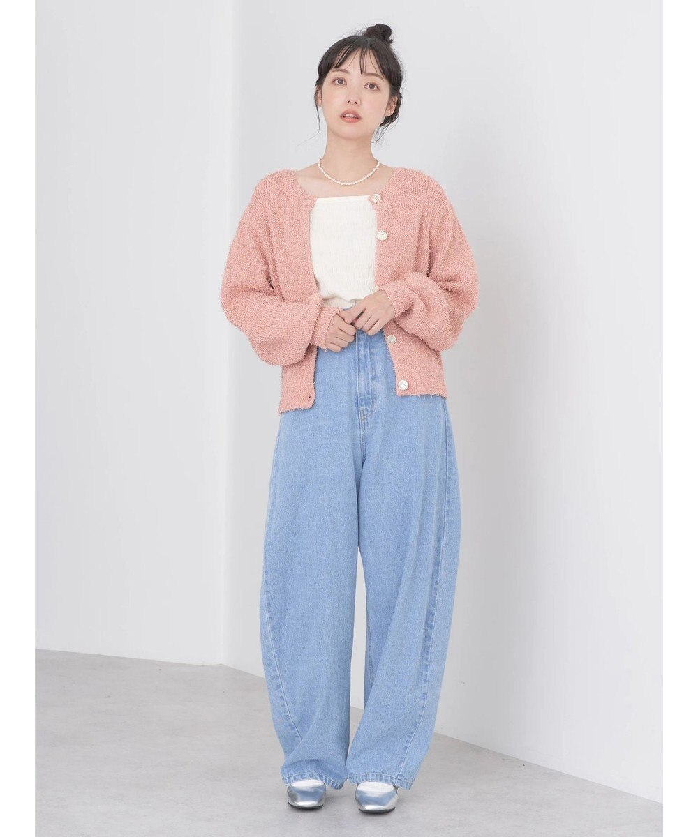 earth music&ecology カールヤーンカーディガン 