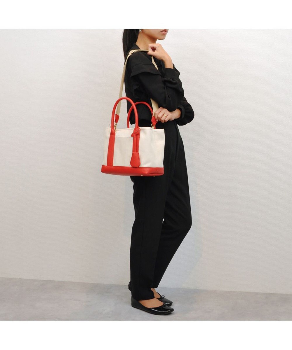 UNBILLION cachecache ショルダー付きパーテーションキャンバストート 