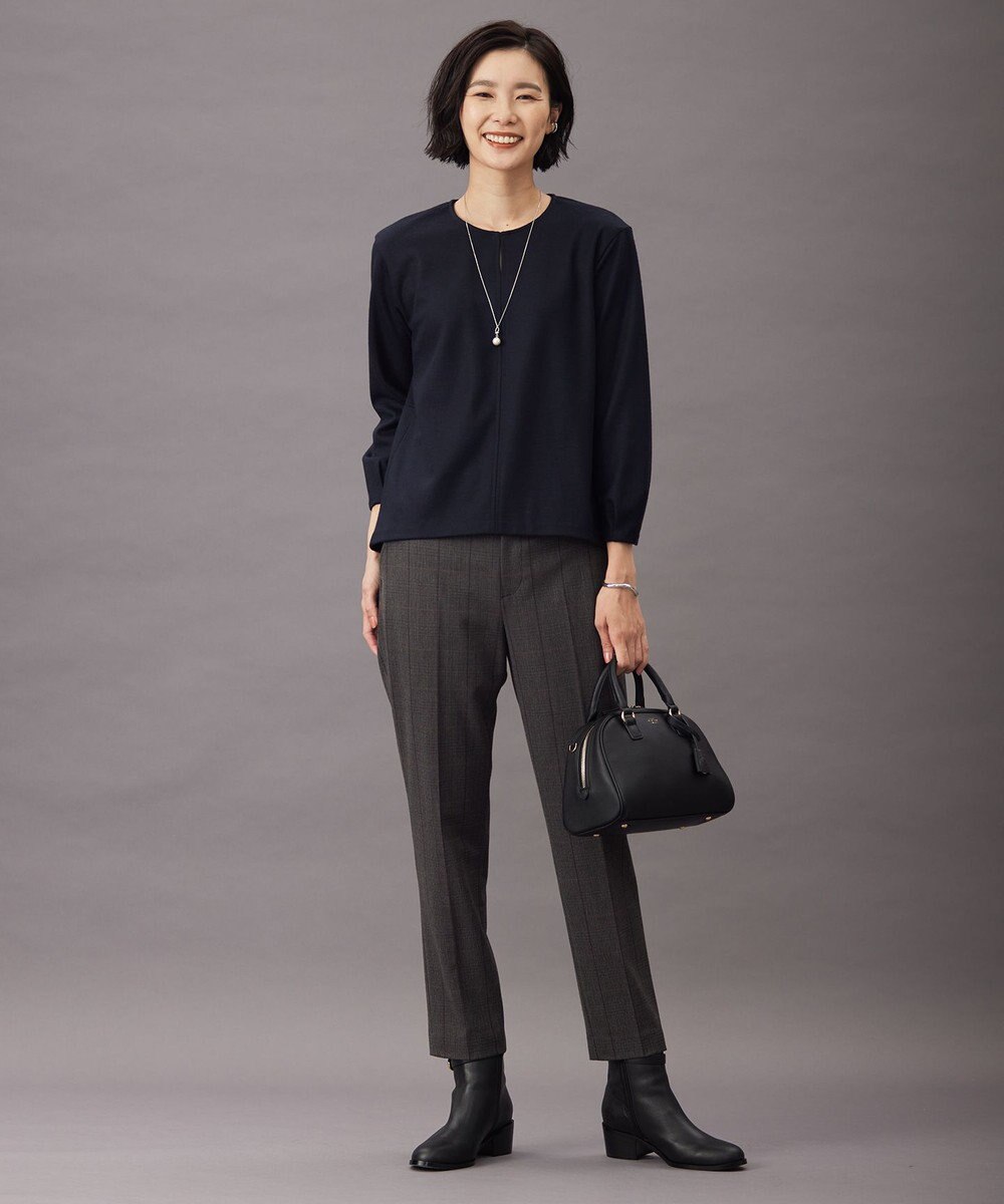 J.PRESS LADIES S ウールスムース ペプラム カットソー 