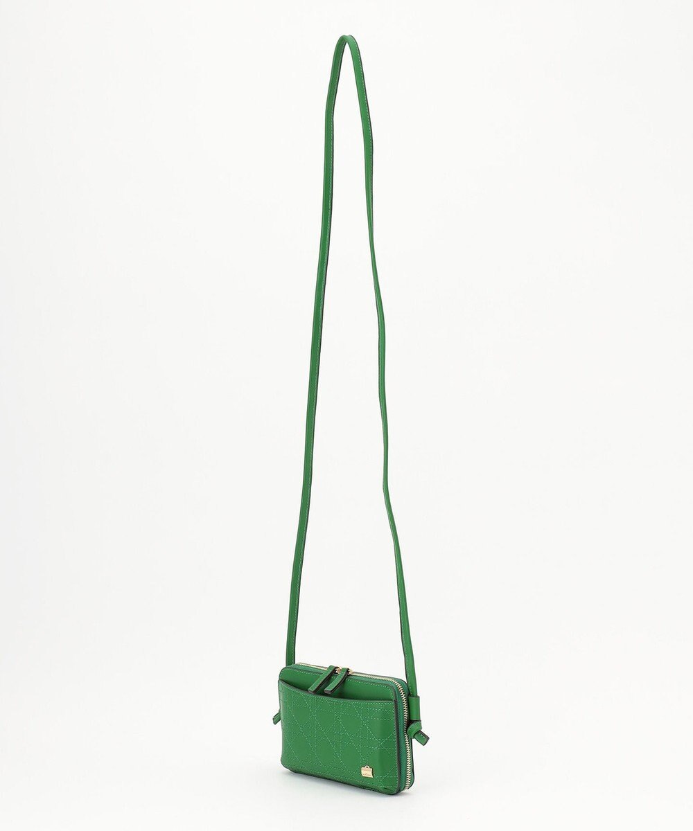 LA BAGAGERIE 【レザー×ステッチ】スクエアマルチポシェット 