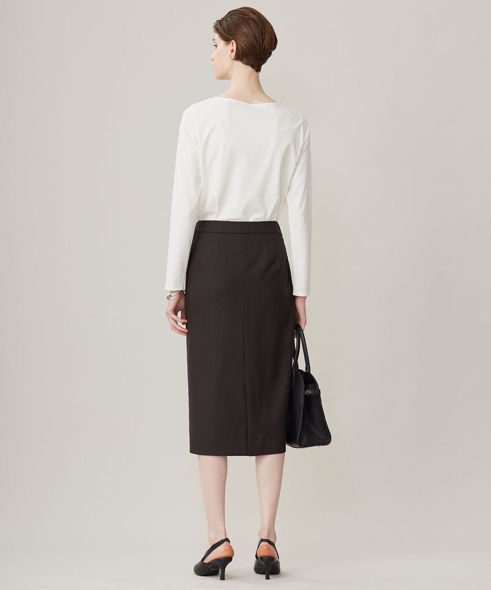 ICB L 【洗える】プロヴィスウールツイル  タイトスカート 
