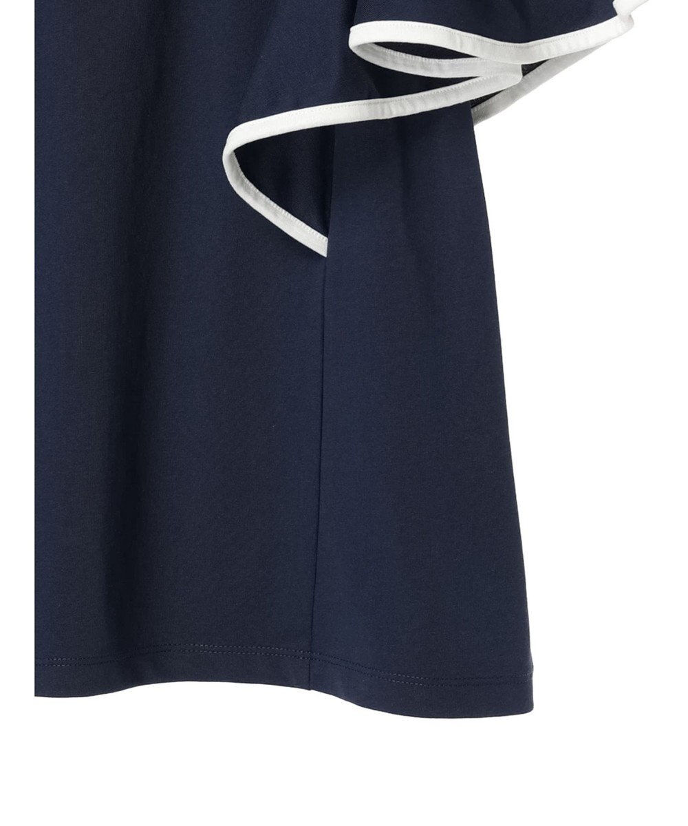 earth music&ecology パイピングフレアスリーブカットソー 