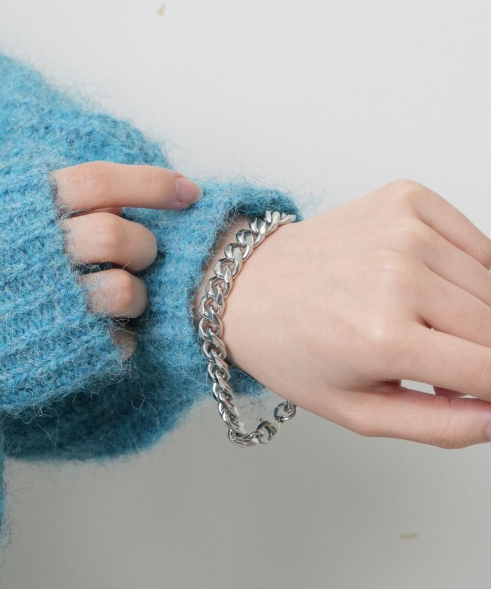 WEGO Mステンレスヘビーチェーンブレスレット 