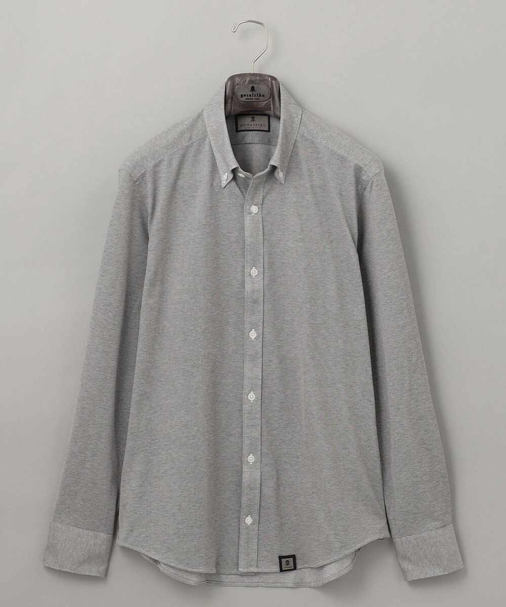 GOTAIRIKU 【吸水速乾】クールマックス鹿の子 ビズシャツ_ボタンダウン 
