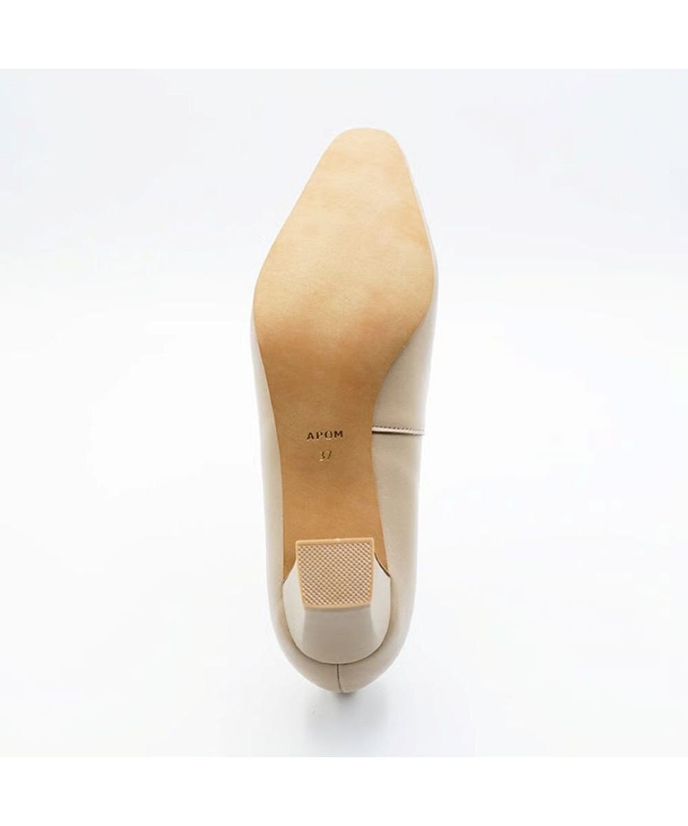 APOM スクエアトゥプレーンパンプス50 