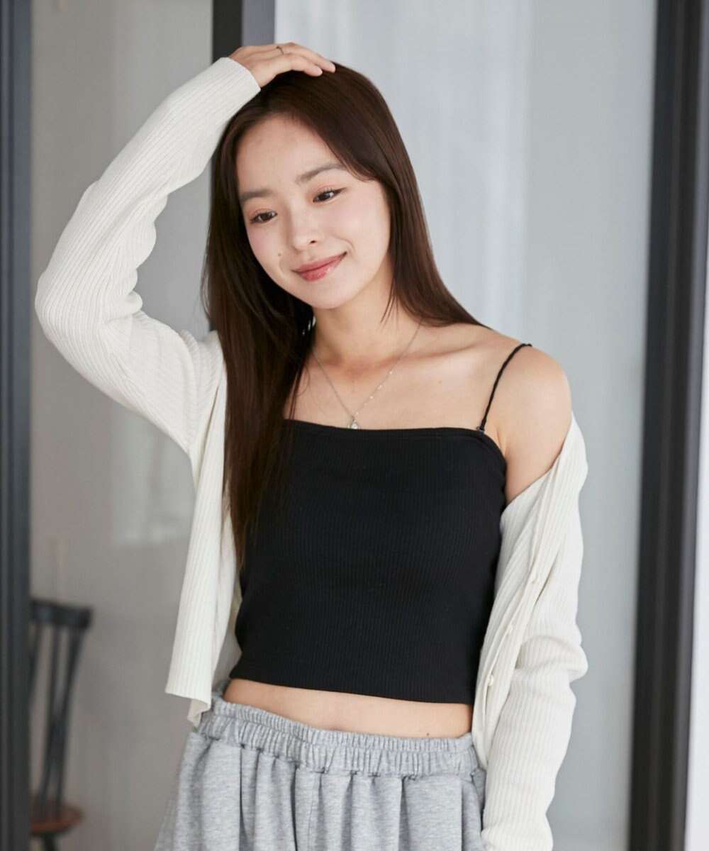 WEGO 【カップ付きインナー/SMサイズ展開】なちゅ盛れカップインショートキャミ 