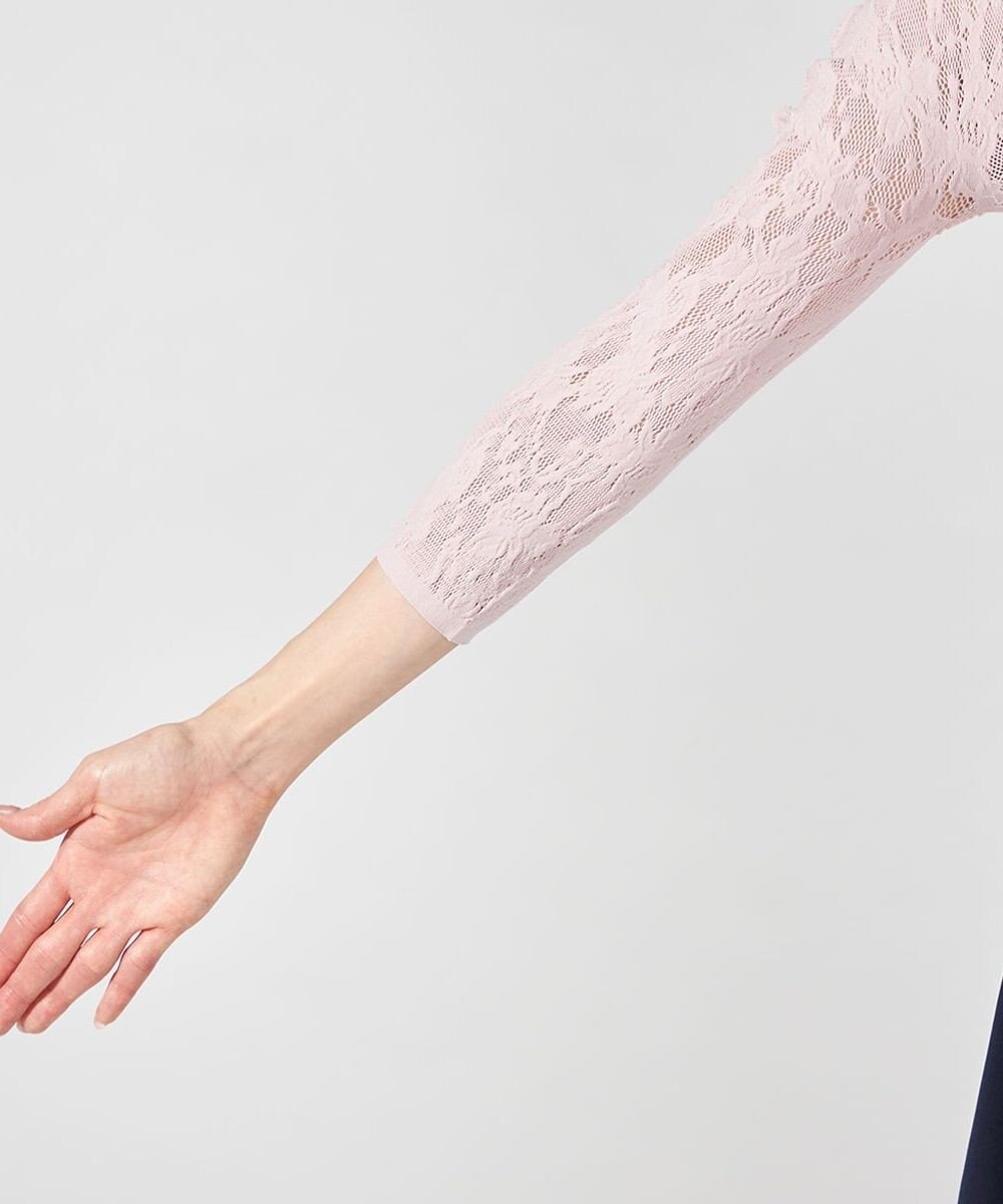 Chacott レーシーフラワーニットトップ 