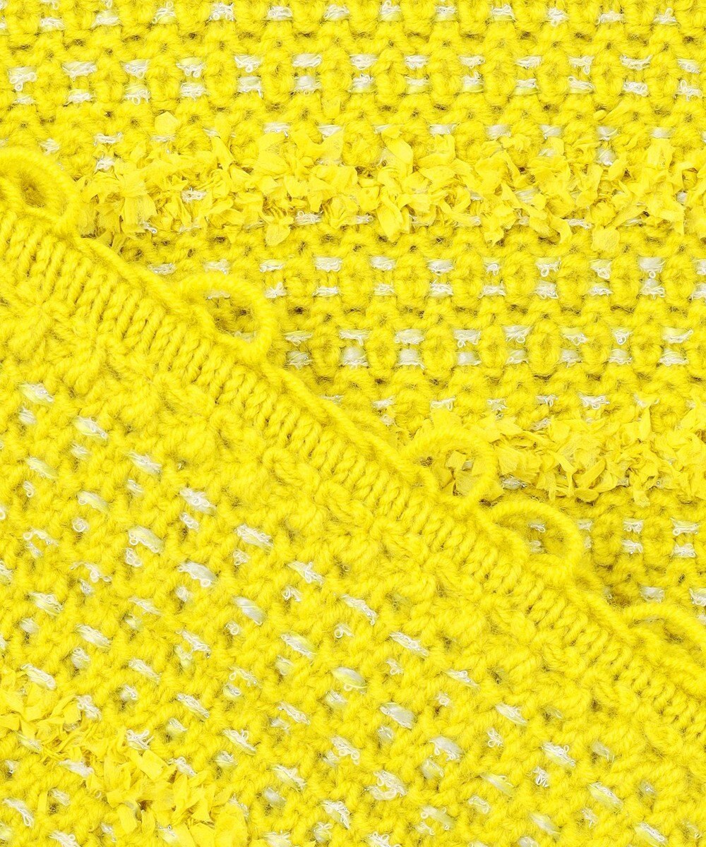 自由区 【カトリエムブーケ】Tweed melange フリンジジャケット 