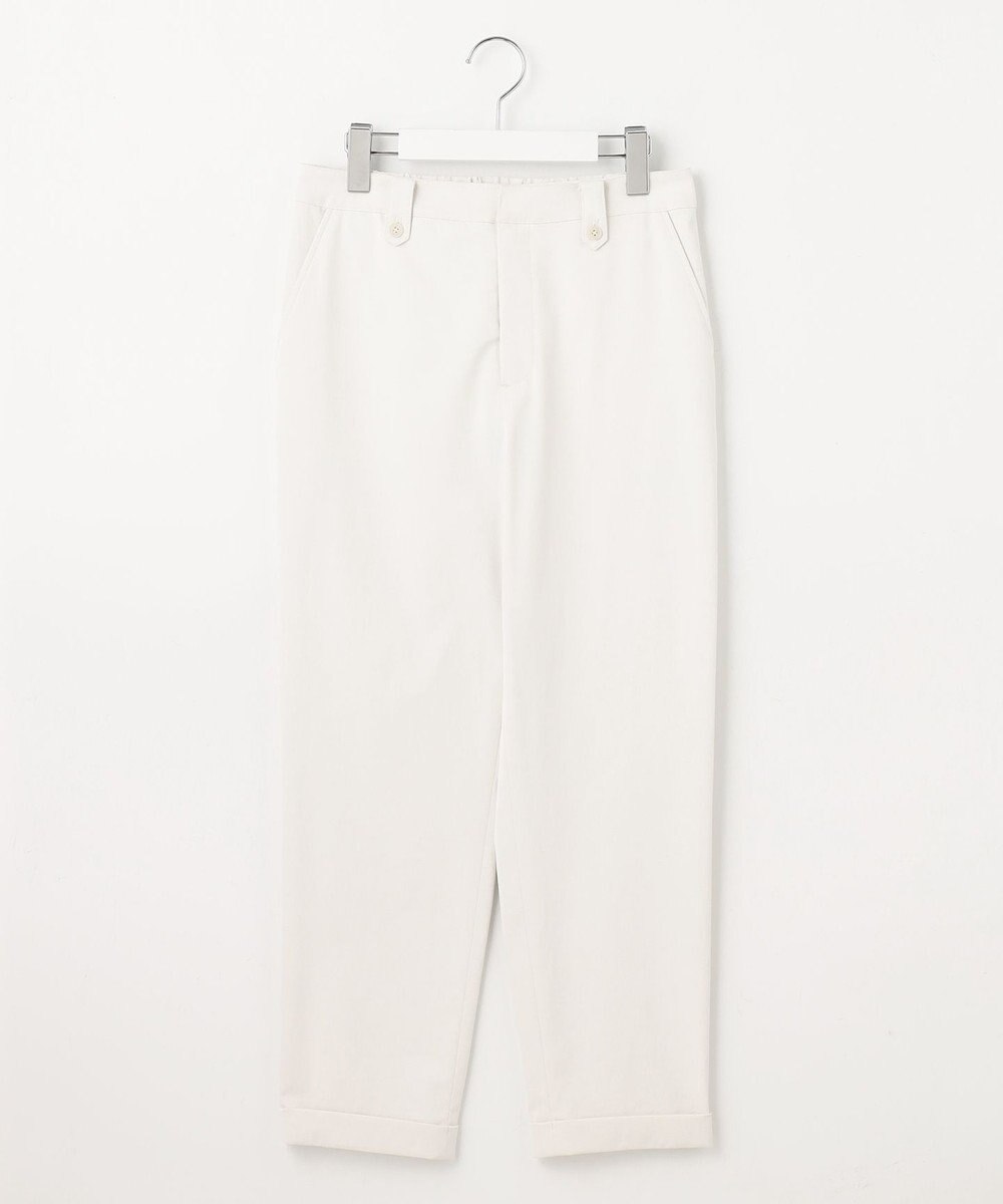J.PRESS LADIES L 【洗える・吸水速乾】麻シェルドライ テーパード パンツ 