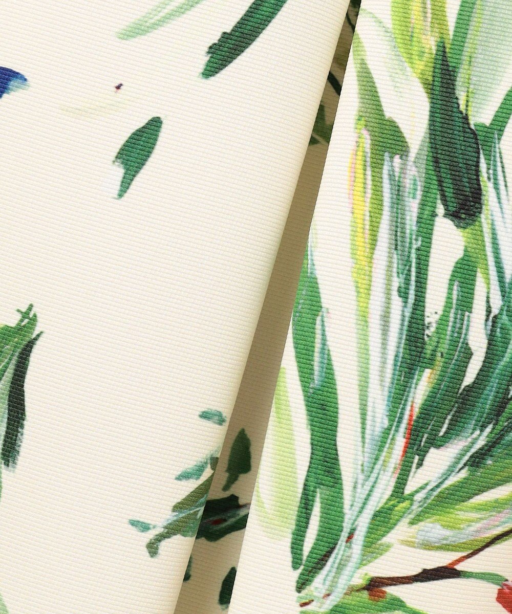 自由区 S 【洗える】ペイントタッチフラワープリント スカート 