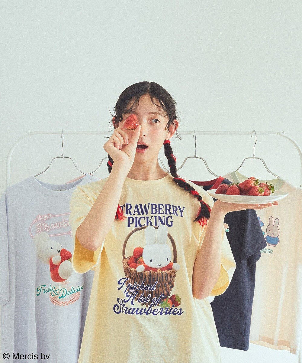 earth music&ecology ｍｉｆｆｙ／ｅａｒｔｈ　ｓｔｒａｗｂｅｒｒｙ　Ｔｅｅ 