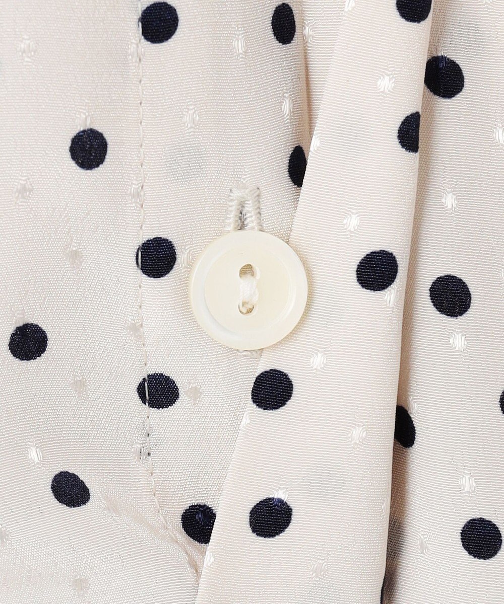 23区 【先行予約】ランダムドットプリント タックブラウス 
