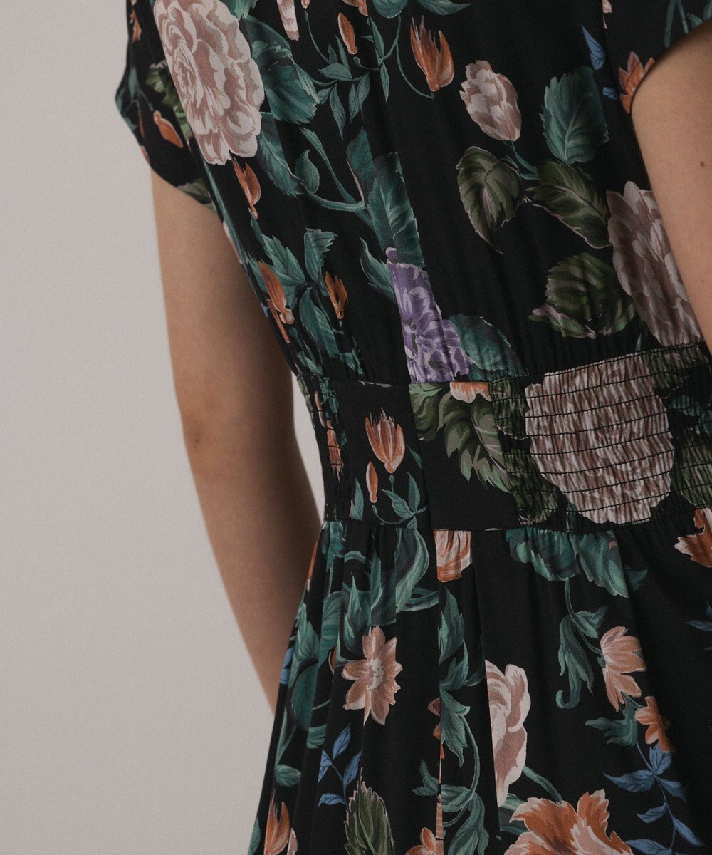 GRACE CONTINENTAL アンティークフラワープリントワンピース 