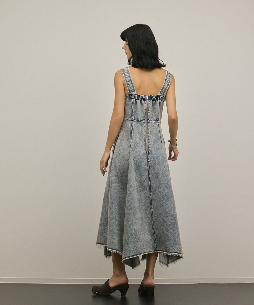 GRACE CONTINENTAL ハンカチーフヘムデニムワンピース 