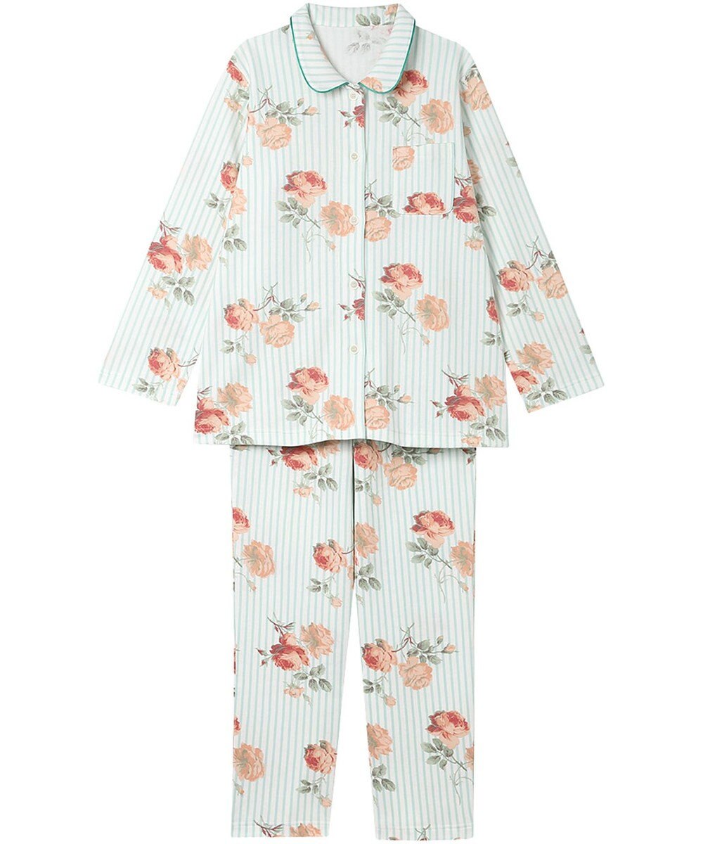 Wing パジャマ 綿100%(本体肌側) あったか 3Lまで対応 大きいサイズ 長袖 長ズボン 冬 レディース EP6023 ウイング／ワコール 