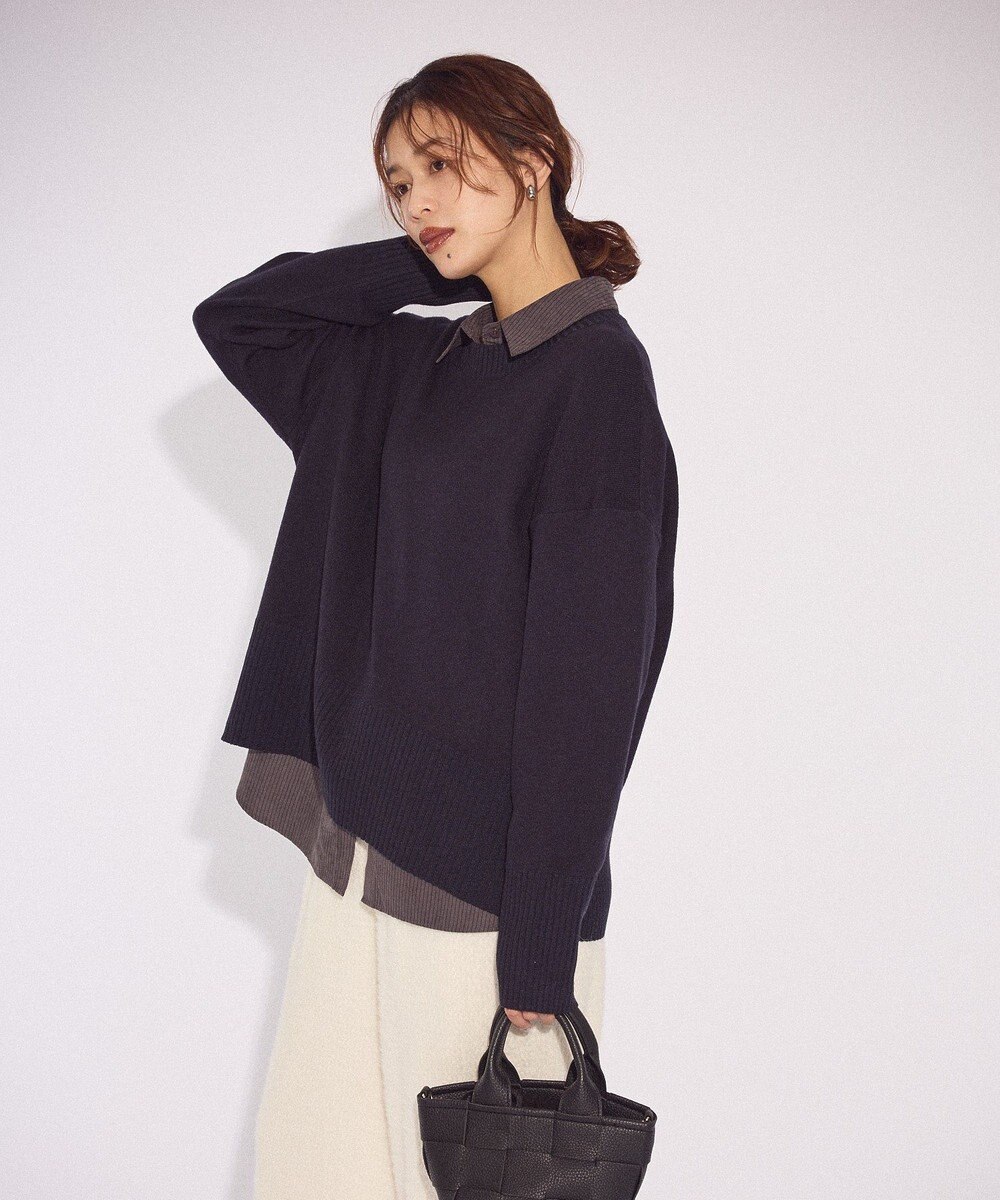 Green Parks ふわもっちニットプルオーバー 