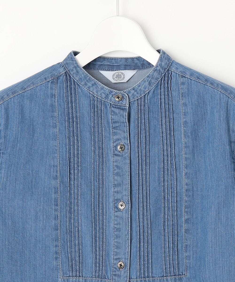 J.PRESS LADIES 【洗える・セットアップ対応】5ozバージラコンパクト ピンタック ブラウス 