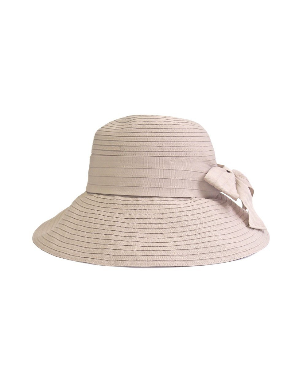 ATRENA 段折りブレード リボンつきキャペリン 