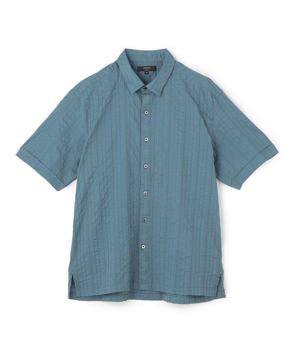 JOSEPH HOMME 【新素材】タックドビーストレッチ 　レギュラーカラー半袖シャツ 