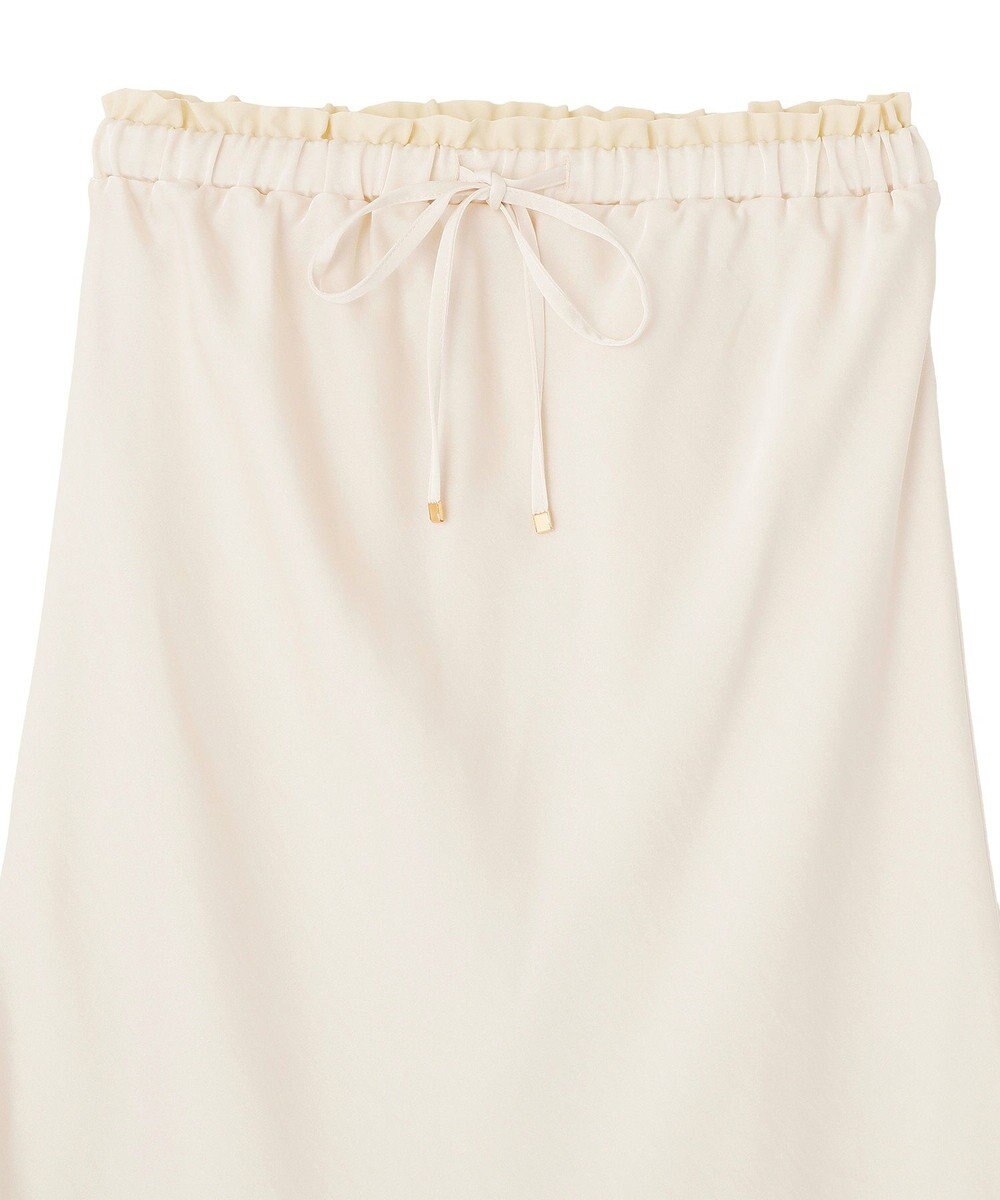 earth music&ecology サテンフリルマーメイドスカート 