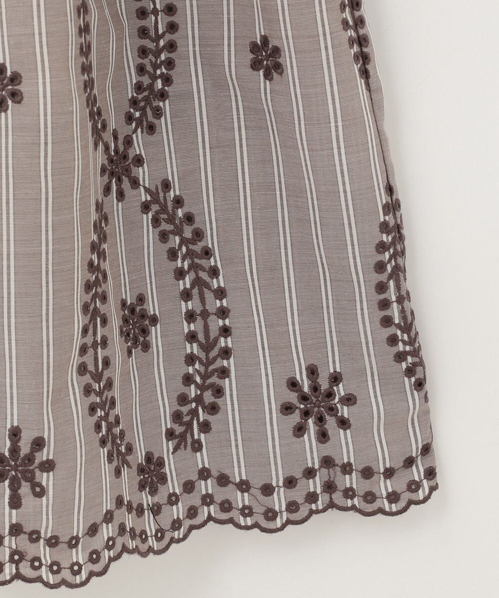 ANY SIS 【洗える】エンブロイダリーコンビ ワンピース 