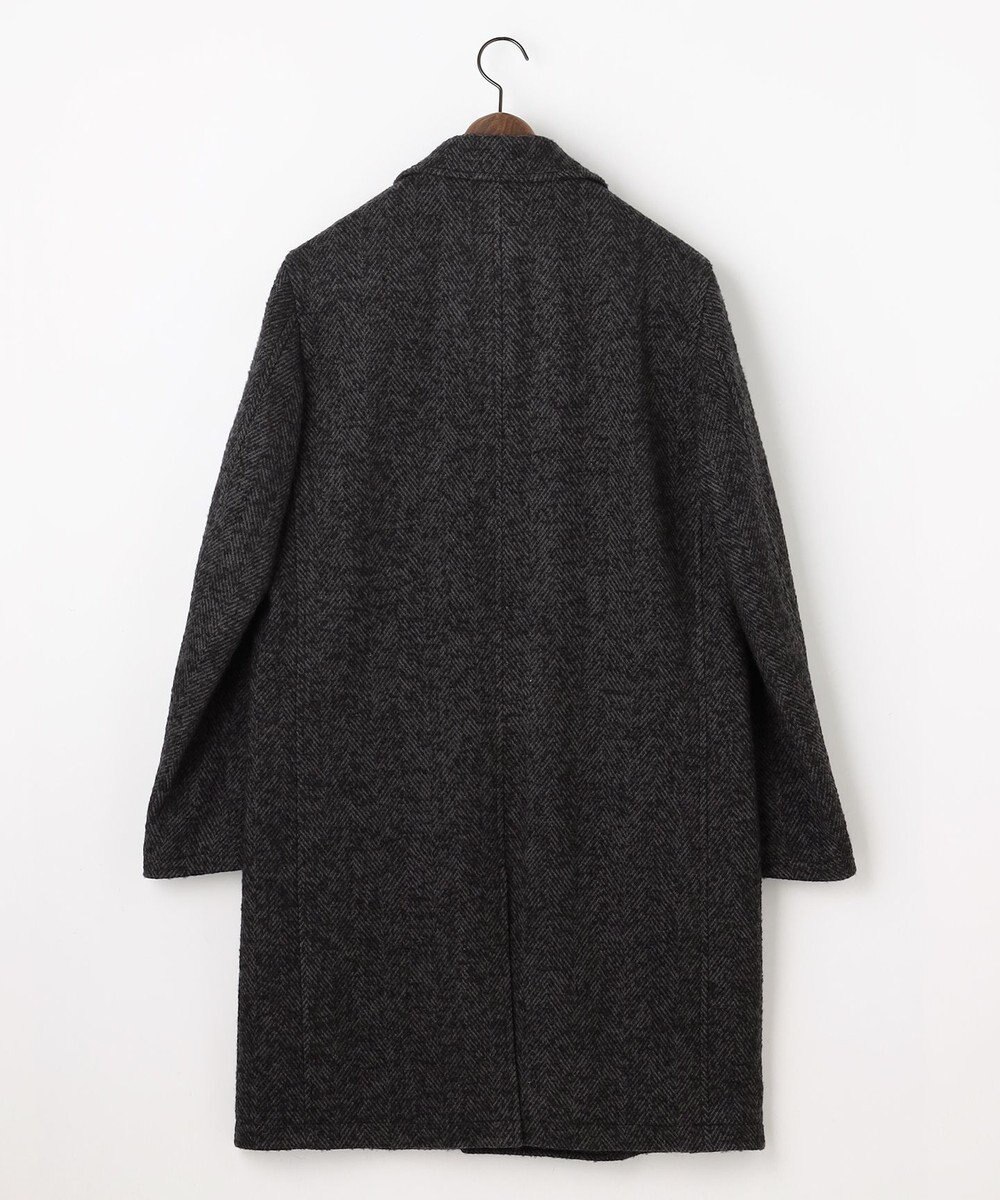 JOSEPH ABBOUD 【キングサイズ・尾州産カシミヤブレンド×アルパカ混素材】カシミヤブレンドアルパカヘリンボン チェスターコート 