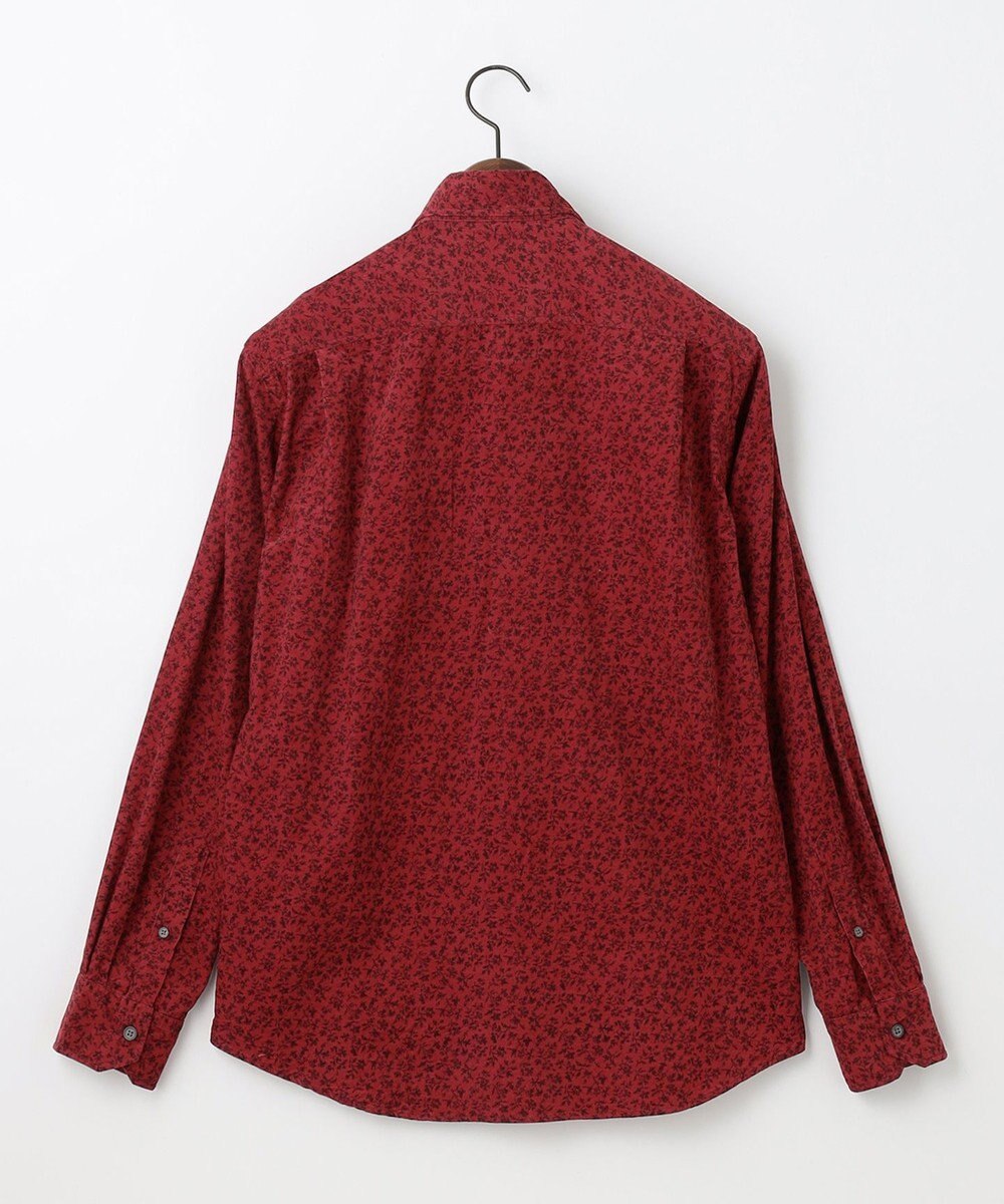 JOSEPH ABBOUD 【ソフトな着心地/I単品羽織にも】 コーデュロイフラワープリント シャツ 