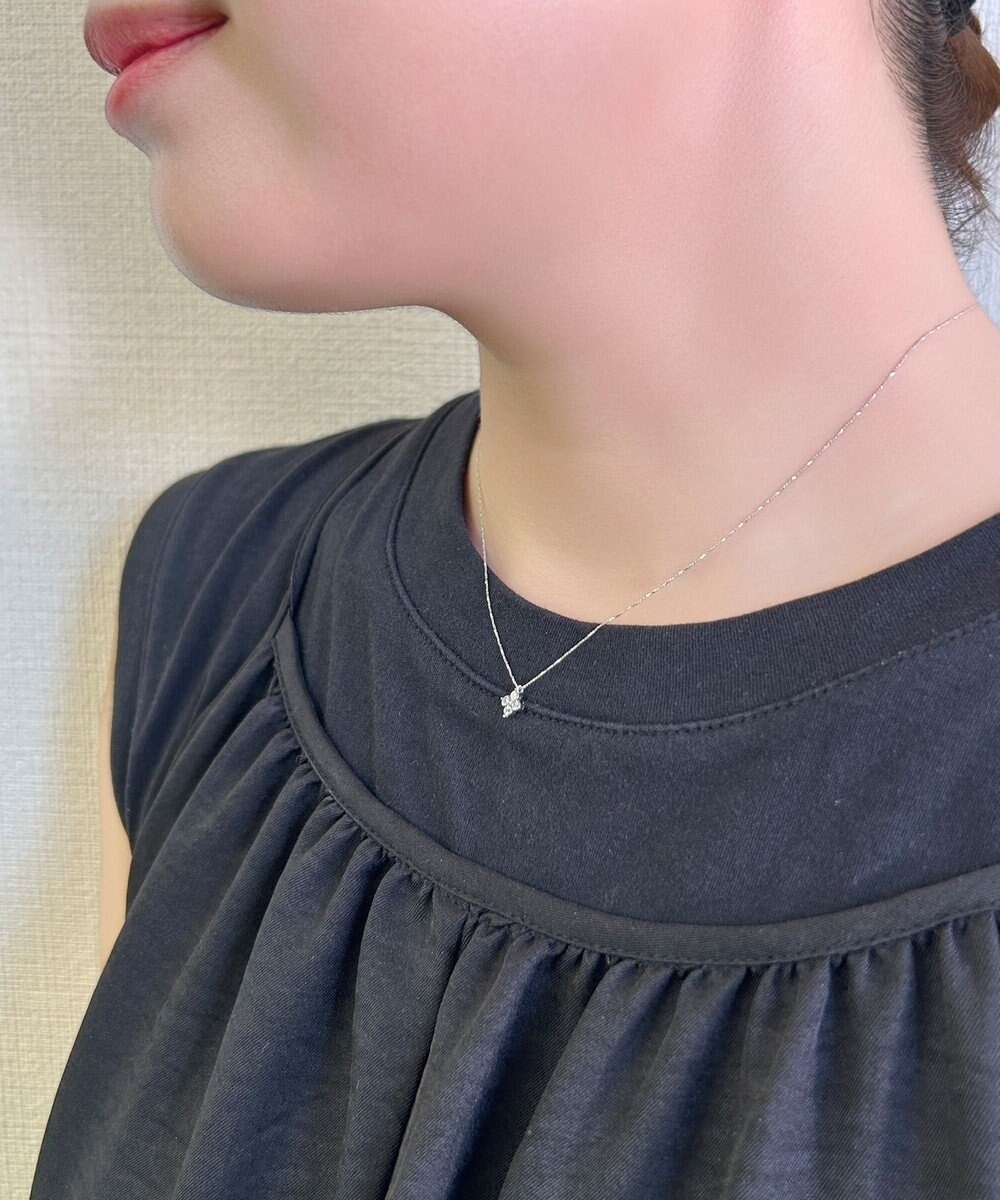 Phoebe 【金属アレルギー対応】トゥインクルブロッサムネックレス/ニッケルフリー シルバー 