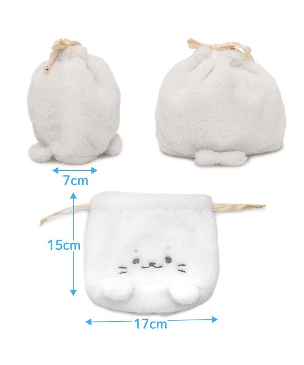 Mother garden しろたん もこもこ 巾着 