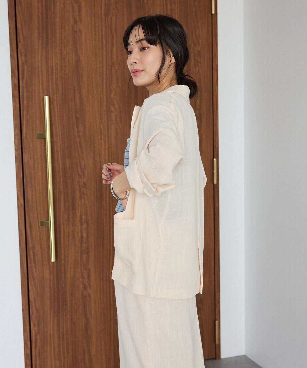 CRAFT STANDARD BOUTIQUE リネンライクオーバーサイズジャケット 