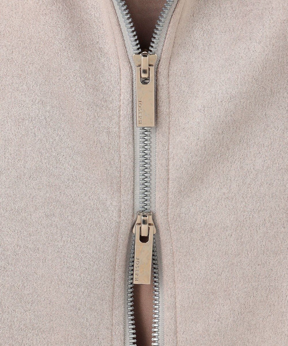 JOSEPH HOMME 【WEB・一部店舗限定  】レザーライクポンチ　ジップアップパーカー 