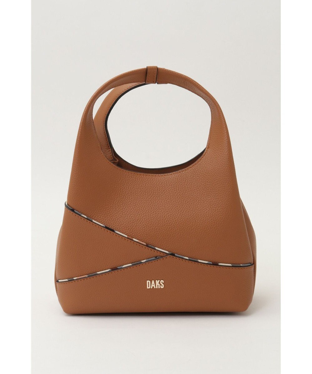 DAKS レザー×チェック柄 2WAYハンドバッグ 