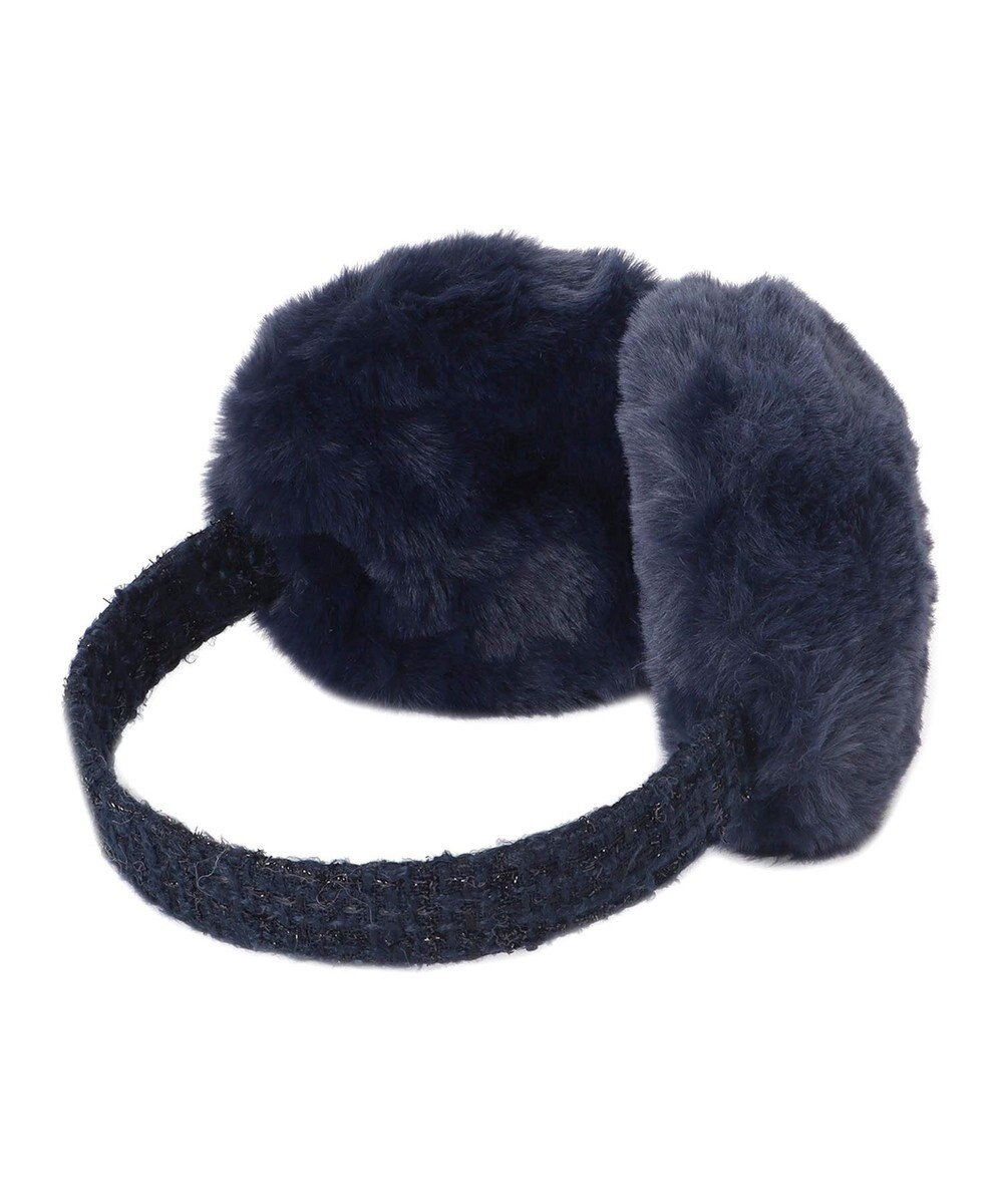 MOONBAT FURLA フェイクファーイヤマフ ツイードアーム 